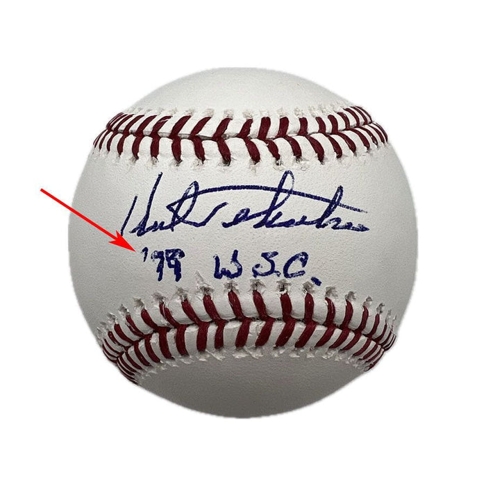 Kent Tekulve Signed Official MLB Baseball with "79 WSC" - DAMAGED