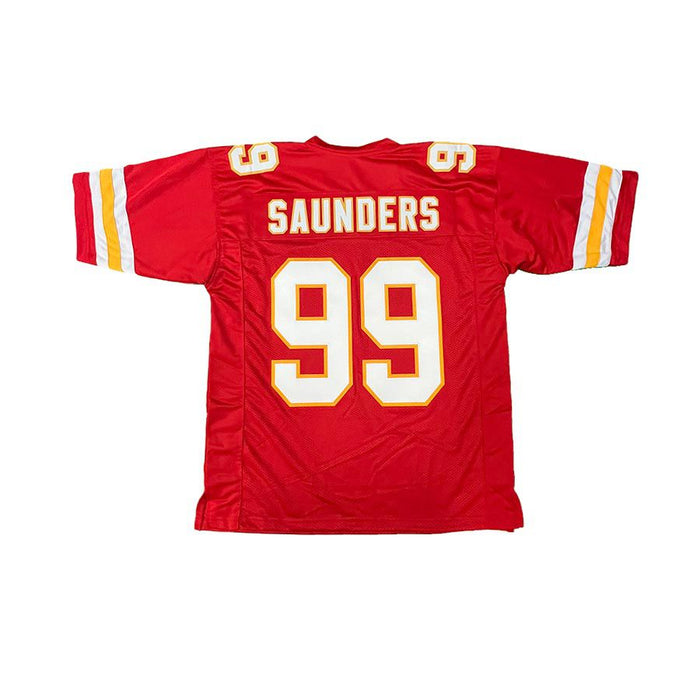 Khalen Saunders Unsigned Custom Red Jersey