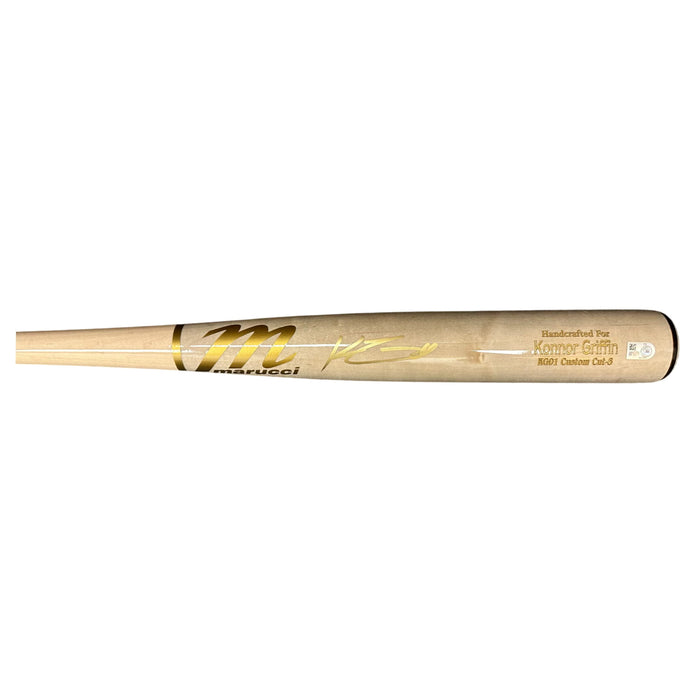 Konnor Griffin Signed Light Brown Marucci Game Model Baseball Bat