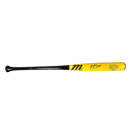 Konnor Griffin Signed Yellow Marucci Game Model Baseball Bat