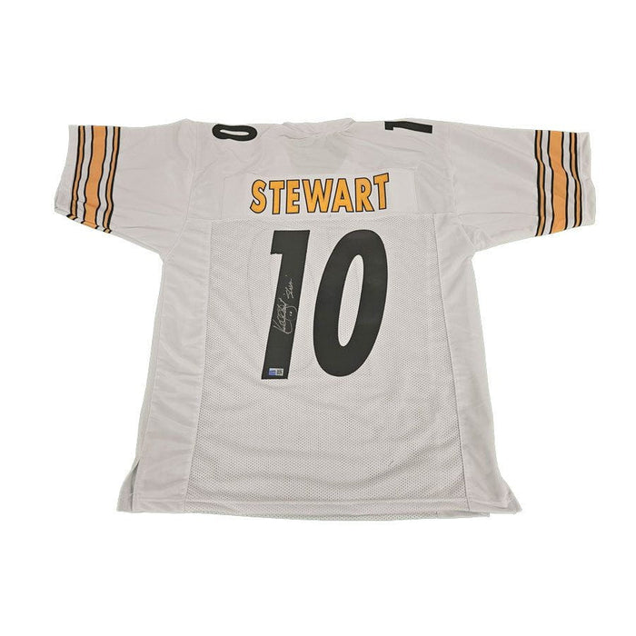 Kordell Stewart Signed Custom Away Football Jersey with Slash