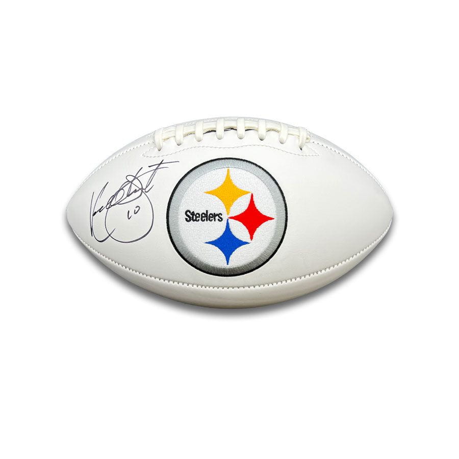 『新品』コーデル・スチュワート　STEWART(ピッツバーグ・スティーラーズ) Kordell Stewart Signed Pittsburgh Steelers White Logo Football