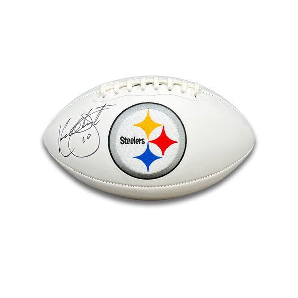 Kordell Stewart Signed Pittsburgh Steelers White Logo Football