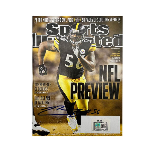 LaMarr Woodley Signed Sports Illustrated Magazine - NFL Preview