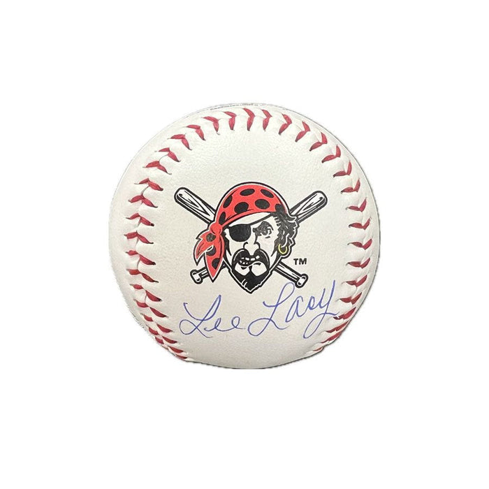 Lee Lacy Signed Pittsburgh Pirates Logo Baseball