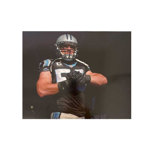 Luke Kuechly in Tunnel Unsigned 16x20 Photo