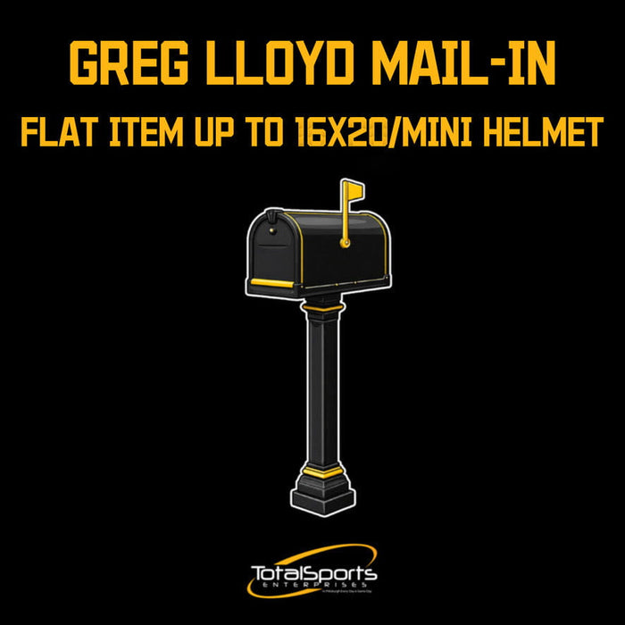 Mail-In: Get Your Flat (up to 16x20) or Mini Helmet Signed By Greg Lloyd