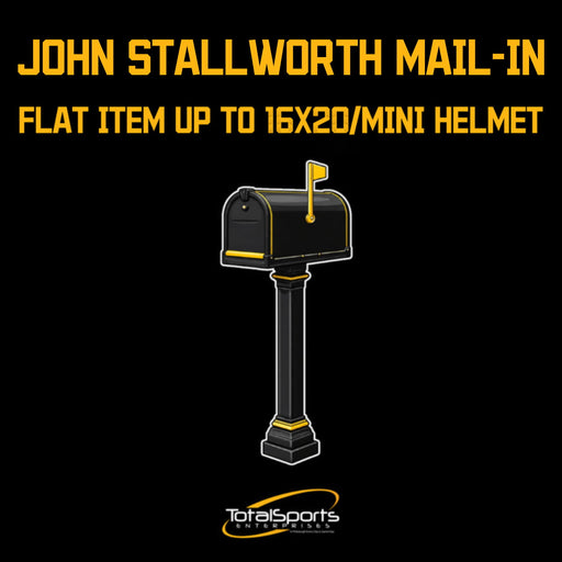 Mail-In: Get Your Flat (up to 16x20) or Mini Helmet Signed By John Stallworth