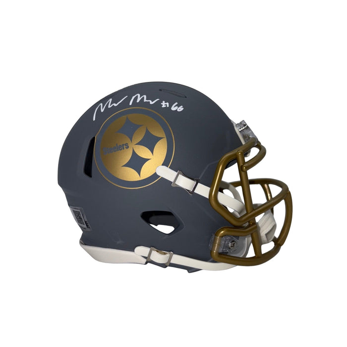 Mason McCormick Signed Pittsburgh Steelers Slate Mini Helmet