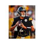 Mason Rudolph Sticker Mason Rudolph Signed Holding Football in Black 8x10 Photo — TSEShop