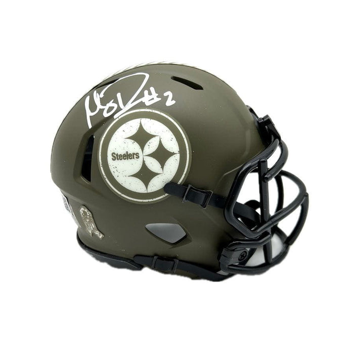 Mason Rudolph Signed Pittsburgh Steelers '22 Salute to Service Mini Helmet