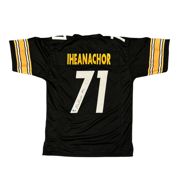Max Iheanachor Signed Custom Black Football Jersey