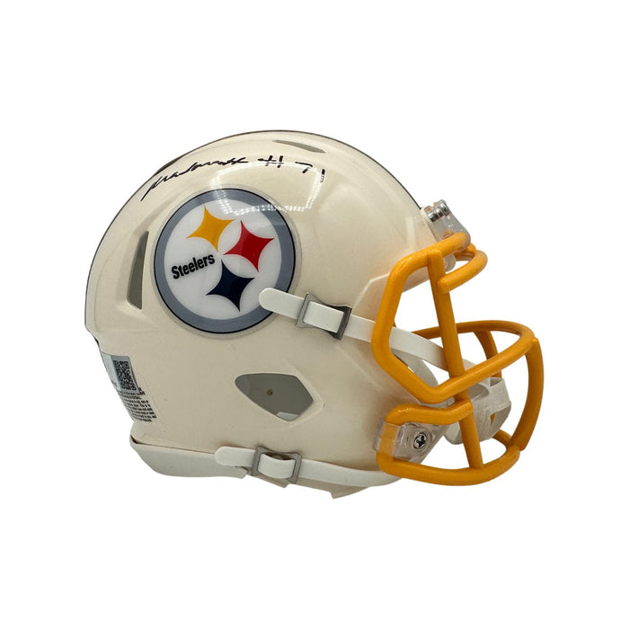 Max Iheanachor Signed Pittsburgh Steelers Retro Mini Helmet