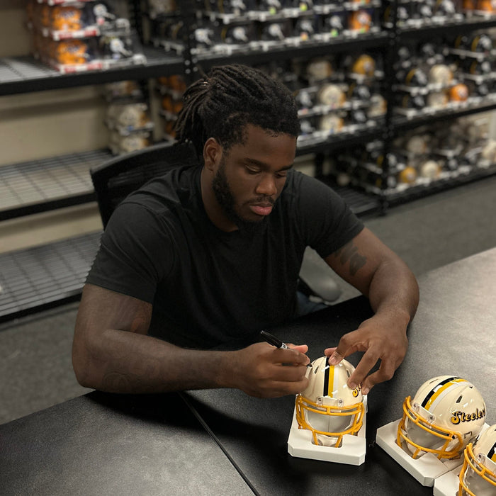 Max Iheanachor Signed Pittsburgh Steelers Retro Mini Helmet