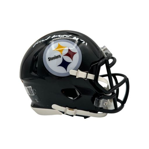 Max Iheanachor Signed Pittsburgh Steelers Speed Mini Helmet