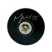 Max Talbot Signed Pittsburgh Penguins Logo Puck