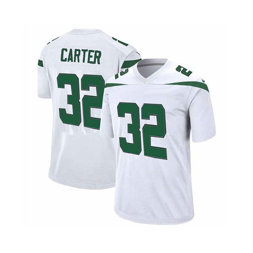 Michael Carter Unsigned Custom White Football Jersey