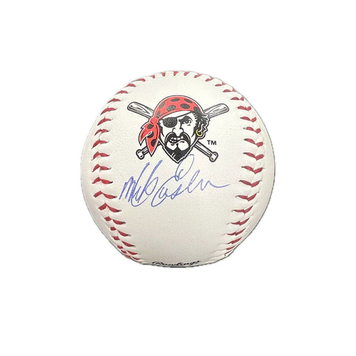 Mike Easler Signed Pittsburgh Pirates Logo Baseball