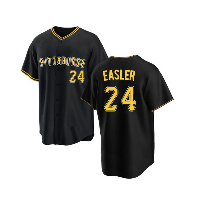 Mike Easler Unsigned Custom Black Baseball Jersey