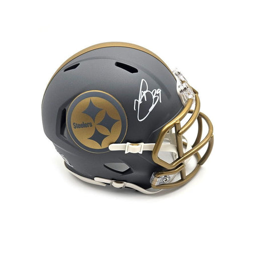 Minkah Fitzpatrick Signed Pittsburgh Steelers SLATE Mini Helmet