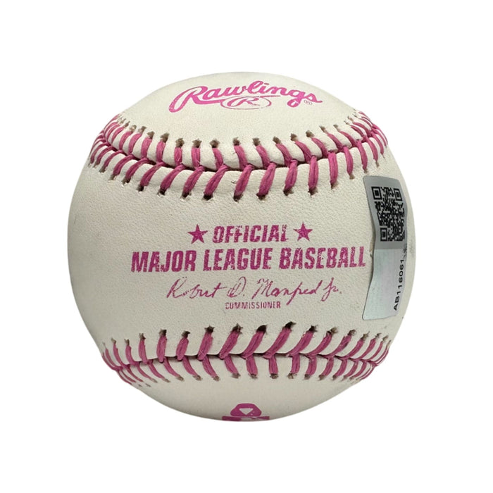 Mitch Keller Signed Official MLB Breast Cancer Awareness Baseball