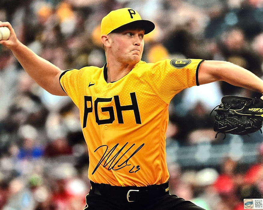 Mitch Keller Signed Pitching in City Connect 11X14 Photo