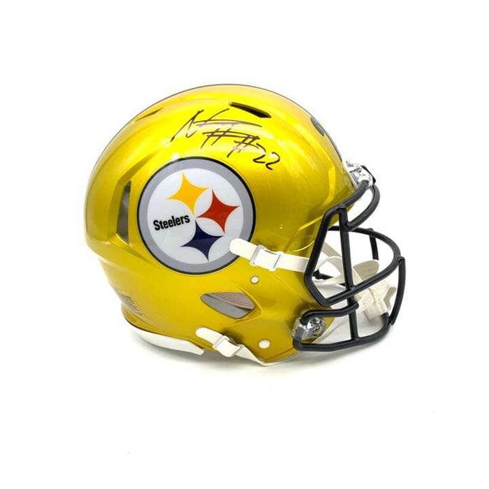 Najee Harris Signed Pittsburgh Steelers Flash Full Size Replica Helmet