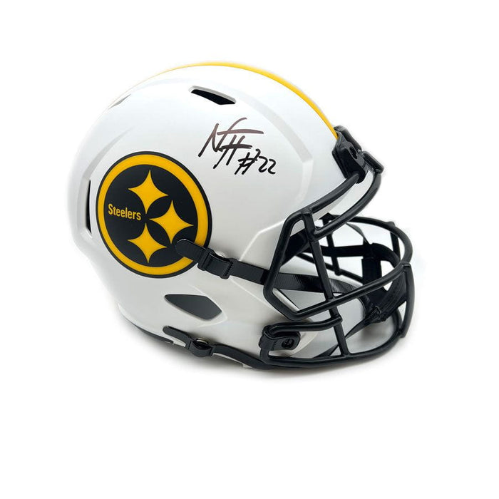 Najee Harris Signed Pittsburgh Steelers Lunar Full Size Replica Helmet
