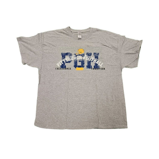 Navy Blue & Gold PGH Pittsburgh Football T-Shirt 3X-Large