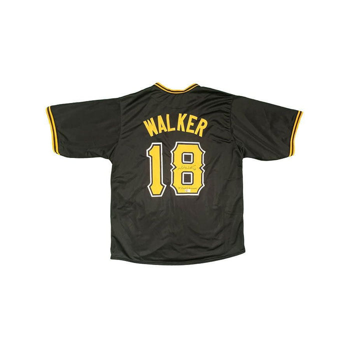 Neil Walker Signed Black Baseball Jersey with "14 Silver Slugger"