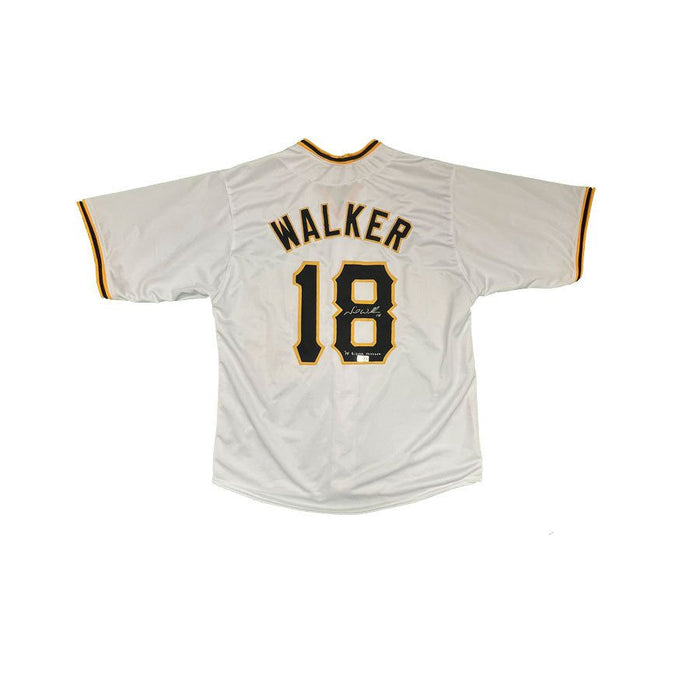Neil Walker Signed White Baseball Jersey with "14 Silver Slugger"