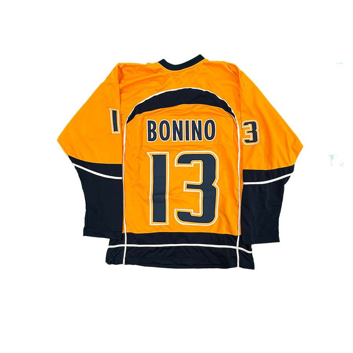 Nick Bonino Unsigned Custom Gold Hockey Jersey