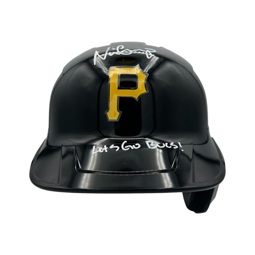 Nick Gonzales Signed Pittsburgh Pirates Full Size Replica Batting Helmet with "Let's Go Bucs!"