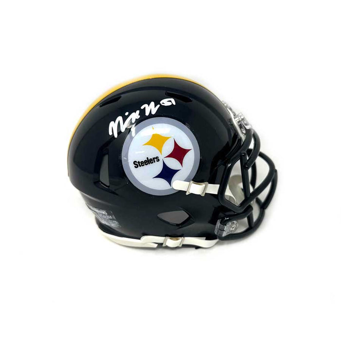 Nick Herbig Signed Pittsburgh Steelers Black Speed Mini Helmet
