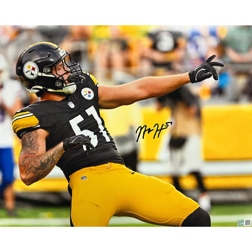 Nick Herbig Signed Sack Celebration 16X20 Photo