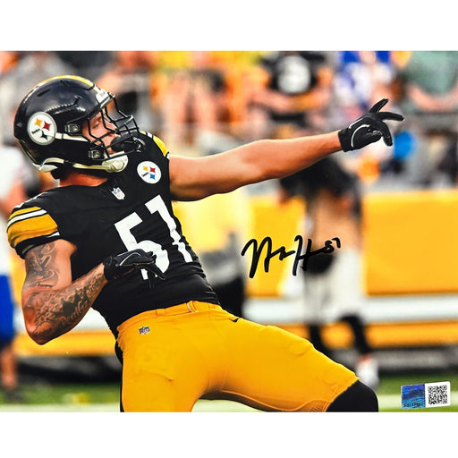 Nick Herbig Signed Sack Celebration 8X10 Photo