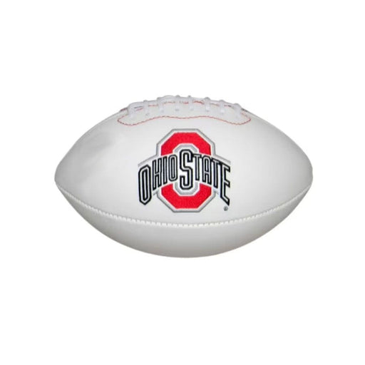 Ohio State Unsigned White Logo Football