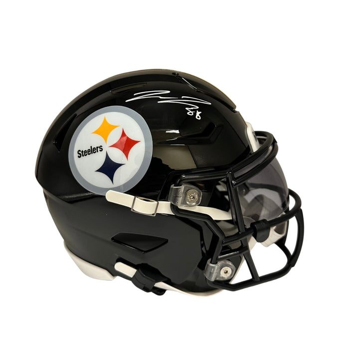 Pat Freiermuth Signed Pittsburgh Steelers Black Speedflex MIDI Helmet