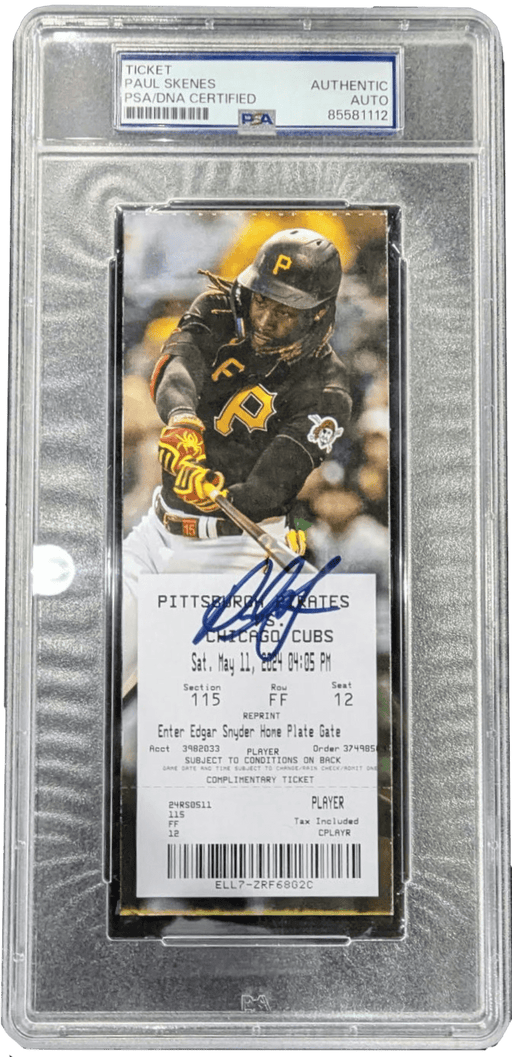 Paul Skenes Signed Pirates Box Office Full Reprint Ticket from 5/11/23 (MLB Debut)