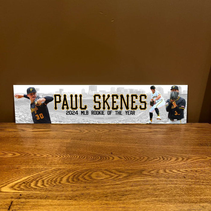 Paul Skenes Unsigned Skyline REPLICA Pitching Rubber