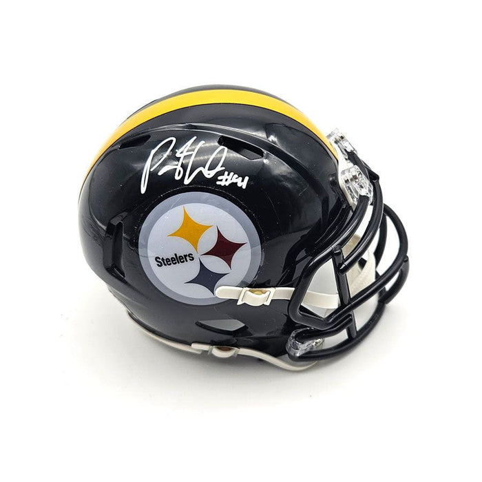 Payton Wilson Signed Pittsburgh Steelers Black Mini Helmet