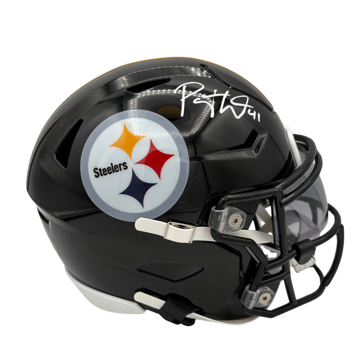 Payton Wilson Signed Pittsburgh Steelers Black Speed MIDI Helmet