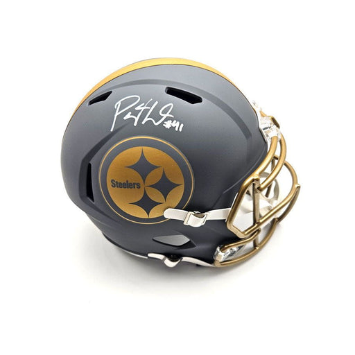 Payton Wilson Signed Pittsburgh Steelers SLATE Full Size Speed Helmet