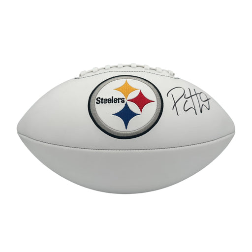 Payton Wilson Signed Pittsburgh Steelers White Logo Football