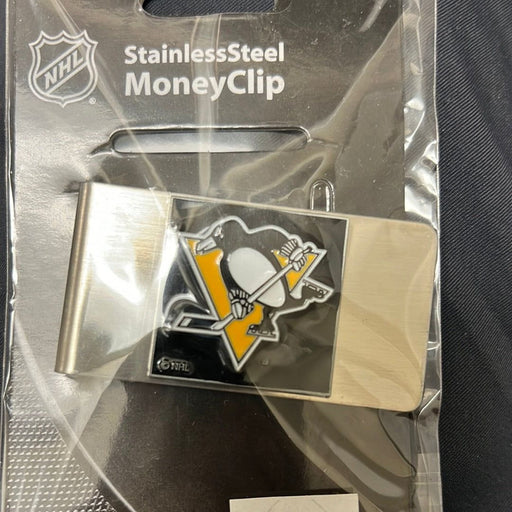 Pittsburgh Penguins Stainless Steel Logo Money Clip