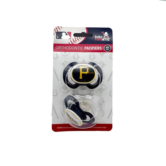 Pittsburgh Pirates Yellow P Pacifiers - 2 Pack