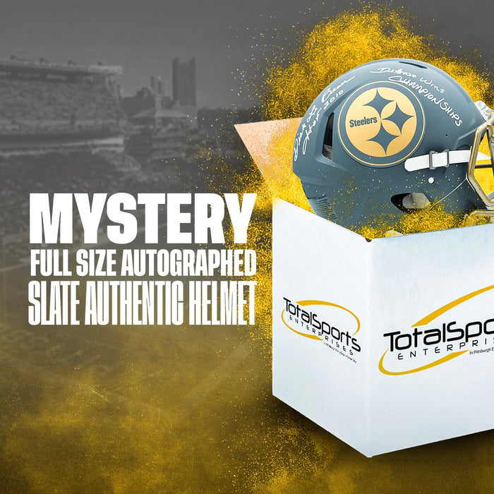 Pittsburgh Signed Full Size Slate Authentic Helmet Mystery Box