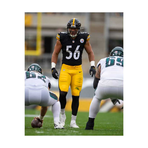 Pre-Sale: Alex Highsmith Signed Lined Up Vs. Eagles Photo