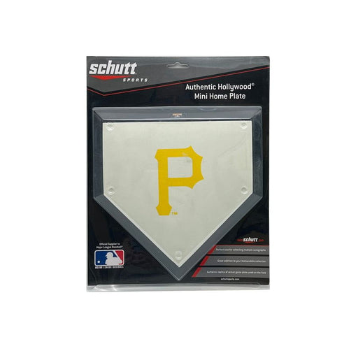 Pre-Sale: Bill Mazeroski Signed Authentic Hollywood Mini Home Plate with Yellow P