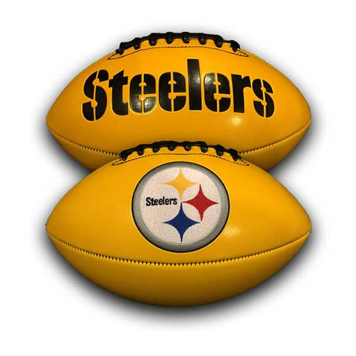 Pre-Sale: Bruce Van Dyke Signed Pittsburgh Steelers Gold Logo Football
